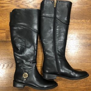 Tommy Hilfiger Black Riding Boots